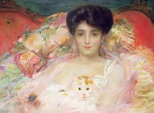 Signora con un gatto, 1904